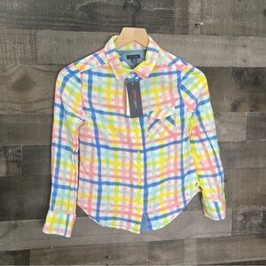 Tommy Hilfiger Adaptive Clothing Button Down Magnetic Closure Shirt